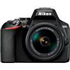 Nikon Reflex D3500 - Nero + Nikon AF-P DX Nikkor 18-55mm f/3.5-5.6G VR f/3.5-5.6 - refurbished