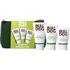BULLDOG SKINCARE FOR MEN BULLDOG SKINCARE ORIGINAL, kit regalo uomo skincare, 3 pezzi e borsa | Kit skincare Bulldog Original con detergente viso, scrub viso e crema idratante viso, pochette in regalo