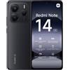 Xiaomi Redmi Note 14 (256 GB, Midnight Black, 6.67", Doppia SIM Ibrida, 4G), Smartphone, Nero
