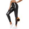 Zhiaek Leggins Pelle Donna Push Up Pantaloni Ecopelle Donna Vita Alta Eleganti Leggings Termici Elastico Skinny Sexy Collant Tights Treggins