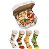 Rainbow Socks - Pizza MIX Italiana Hawaiana Pepperoni Donna Uomo - 4 paia di Calze - Taglia 41-46