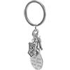 Ipetboom portachiavi ornamenti manette present strenne strenna portachiavi creativi Anelli di tasti Silver