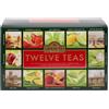 Ahmad Tea Twelve Selection - Pregiato Cofanetto con Selezioni Esclusive di Tè Nero e Verde Puri O Aromatizzati Alla Frutta In 12 Gusti Diversi - 12 Confezioni da 5 Bustine, Tè Misto, 60 Unità