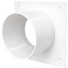 MKK Flangia da parete per tubo di ventilazione, diametro 100 mm