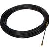 Electraline 61055 Sonda Tiracavi in Nylon, 20 m, Diametro 4 mm, Nero
