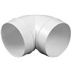 VONLIS® - Tubo di ventilazione ad angolo 90°, in plastica PVC, colore bianco, diametro 150 mm