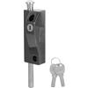 BAZEITFLOW Set di Chiavistello a Molla per Porta Scorrevole e Porta a Battente in Lega di Alluminio e Ferro, Facile Installazione con Viti, per Uffici e Porte da Fienile, Sicurezza Garantita