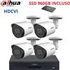 Dahua Kit videosorveglianza HDCVI - 4 Telecamere 2MP + XVR 4 canali 5MP + SSD 1TB