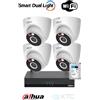 Dahua Kit videosorveglianza WIFI - 4 Telecamere Eyeball 3MP 2.8mm WIFI + NVR IP WIFI 8 canali e hard disk 1TB