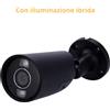 Ajax BulletCam HL 5MP nera, telecamera IP Ottica 2.8mm, illuminazione ibrida AI - AJ-BULLETCAM-5-HL-B 126252