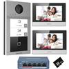 Hikvision DS-KIS604-S/Bi-family - KIT BIFAMILIARE