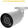 Ajax BulletCam HL 5MP bianca, telecamera IP Ottica 2.8mm, illuminazione ibrida AI - AJ-BULLETCAM-5-HL-W 126253