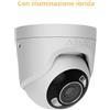 Ajax TurretCam HL 5MP bianca, telecamera IP Ottica 4mm, illuminazione ibrida AI - AJ-TURRETCAM-5-0400-HL-W 126263