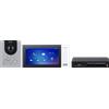 Dahua KTP01L(F) - Kit videocitofonico IP, VTO2201F-P + VTH2421FW-P + PFS3005-4ET-36E + VTM114