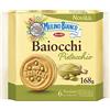 Mulino Bianco Baiocchi - 6 biscotti al pistacchio, ideali per colazione o merenda, senza olio di palma, 6 porzioni da 3 biscotti