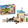 PLAYMOBIL | I Love Horses | Piccola scuderia con maniscalco | Box per cavallo con forgia luminosa, attrezzi e accessori per la cura | Per bambini dai 4 anni in su | 72131
