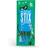 Schesir Stix Cat Creamy Snack per Gatti - 6x15 gr - Variety Pack (2 x polo, 2 x salmone, 2 x anatra)