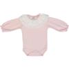 Nene Shop BODY BIMBA MANICA LUNGA IN COTONE ROSA