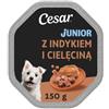 CESAR Junior con Tacchino e Vitello 150g cibo umido per cuccioli