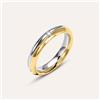Stroili Fede Comoda 4 mm Oro Bicolore Diamante