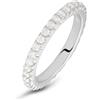 Stroili Fede Classica Eternity 2.5 mm Oro Bianco Diamante