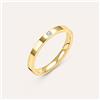 Stroili Fede Comoda Squadrata 2.5 mm Oro Giallo Diamante