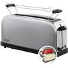 Russell Hobbs Tostapane - Design Lungo per 2 Fette o 1 Fetta larga di pane - Acciaio Inox Satinato; Scomparto per Toast extra ampio, 6 livelli di doratura e Scongelamento; 1000W Adventure 2SL 21396-56