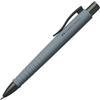 Faber Castell Penna a sfera a scatto Faber Castell Poly Ball blu - punta 0,7 mm - fusto grigio