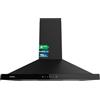 Cecotec Cappa Aspirante Piramidale 70 cm Bolero Flux PT 704400 Black A+++. Vetro Frontale Nero, Aspirazione 449,5 m³/h, Controllo Touch Invisibile, Funzione Booster, Filtri Lavabili, Classe A+++