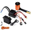 GoolRC Combo Set 3650 4300KV Motor 60 Brushless ESC 20kg Servo w/ 25T Servo Arm for 1/10 RC Car Truck off-Road