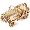 ROKR Army Field Car, Puzzle 3D de Madera de Vehículo Todoterreno, MC701 | Escala 1:18, suspensión de muelles, montaje de 3 horas, modelo de colección
