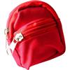 BFZOO Mini zaino per bambole, borsa per la scuola, accessori per la casa delle bambole, decorazione per la casa delle bambole, modello di borsa, accessorio rosso, 1 pezzo