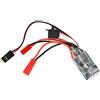 Dilwe RC 30A ESC Regolatore di velocità della spazzola a due vie Adatto a due vie per accessorio per barca per auto 1/16 1/18 1/24(Con Freno)