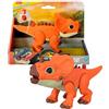 Fisher-Price Imaginext Jurassic World La Rinascita - Aquilops, dinosauro alto 20 cm con aculei e movimento della testa attivabili da pulsante, giocattolo per bambini, 3+ anni, JGP99