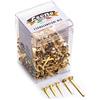 Leone DELL'ERA 150 g. (ca. 382 pz.) Fermacampioni Ottonati Assortiti Leone Dell'Era N° 3-4-5-7-8 - Barattolo trasparente