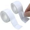 DAVIDJAMESCLARKE 1000 pezzi adesivi rotondi bianchi, etichette adesive rotonde, adesivi bianchi, 2.5 cm, 2 rotoli, per ufficio, negozio, casa, aula, marcatura