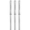 Uni-Ball Uni Ball Signo Pen UM-153 - Set di 3 penne a sfera con punta larga 1 mm, tratto 0,65 mm, con impugnatura in gomma (Bianco)