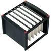 helit H6110092 - Cassettiera per cartelle sospese the rack nera | Per circa 40 cartelle sospese, sistema di archiviazione impilabile, 38 x 36 x 27,2 cm