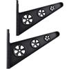 Garneck Supporto da Parete Multiuso per Snowboard e Ombrelli in PP Nero | Installazione Semplice, Tenuta Stabile, Salvaspazio per Casa e Showroom, Struttura in Pp, Colore Nero
