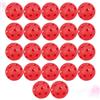 Cabilock 22 Pezzi Palline da Golf in Plastica Fori, Set Ufficiale | Uso Interno ed Esterno, Pe Fori Precisi, Visibilità Elevata in Luce Debole, Rosse