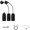 Kit di Microfoni Wireless con Ricevitore Portatile per Conferenze, Scuola
