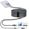Elfcam - Cavo da 5 m 3 in 1 per Starlink Mini - Alimentazione USB-C + Starlink Mini Standard, Connettore RJ45 CAT6 per rete estesa, 5 metri