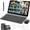 Blackview MEGA2 Tablet 12 Pollici con Tastiera, Android 15, 24GB RAM (6+18GB) + 256GB, Display 2K, 4G LTE, 5GHz Wi-Fi, 9000mAh, Set Completo con Mouse, Penna & Caricabatterie