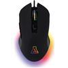 THE G-LAB Kult Helium USB Wired Gaming Mouse - Sensore ottico da 800 a 3200 DPI, retroilluminazione LED a 7 colori
