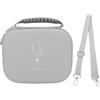 Elprico Custodia di Viaggio per OM 7P/ OM7, Borsa Portatile in Pelle PU Wardshell Case Si Adatta Allo Stabilizzatore e Accessori per Smartphone Mobile 7/ 7P (Grey)