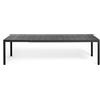 Nardi Tavolo Allungabile Rio Alu con Piano in Alluminio 100 x 210/280 cm - Antracite