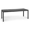 Nardi Tavolo Allungabile Rio 85 x 140/210 cm in DurelTOP e Alluminio - Antracite