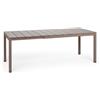 Nardi Tavolo Allungabile Rio 85 x 140/210 cm in DurelTOP e Alluminio - Tortora