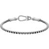 BOSS - Bracciale da uomo con catena dal carattere audace e finitura in acciaio argento anticato