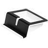 HAN 1x Supporto per tablet, nero e bianco, con impugnatura morbida